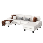 Furmax U-Shaped Sectional Sofa With Chaise (2 Colors)