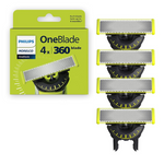 4-Count Philips Norelco OneBlade 360 Blades