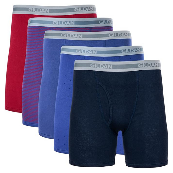 5-Pack Gildan Men's Underwear Boxer Briefs