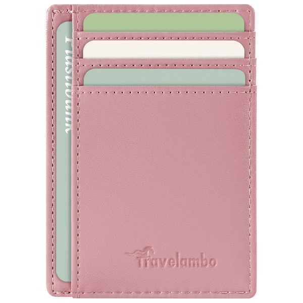 Travelambo Front Pocket Minimalist Leather RFID Blocking Wallet (Various)
