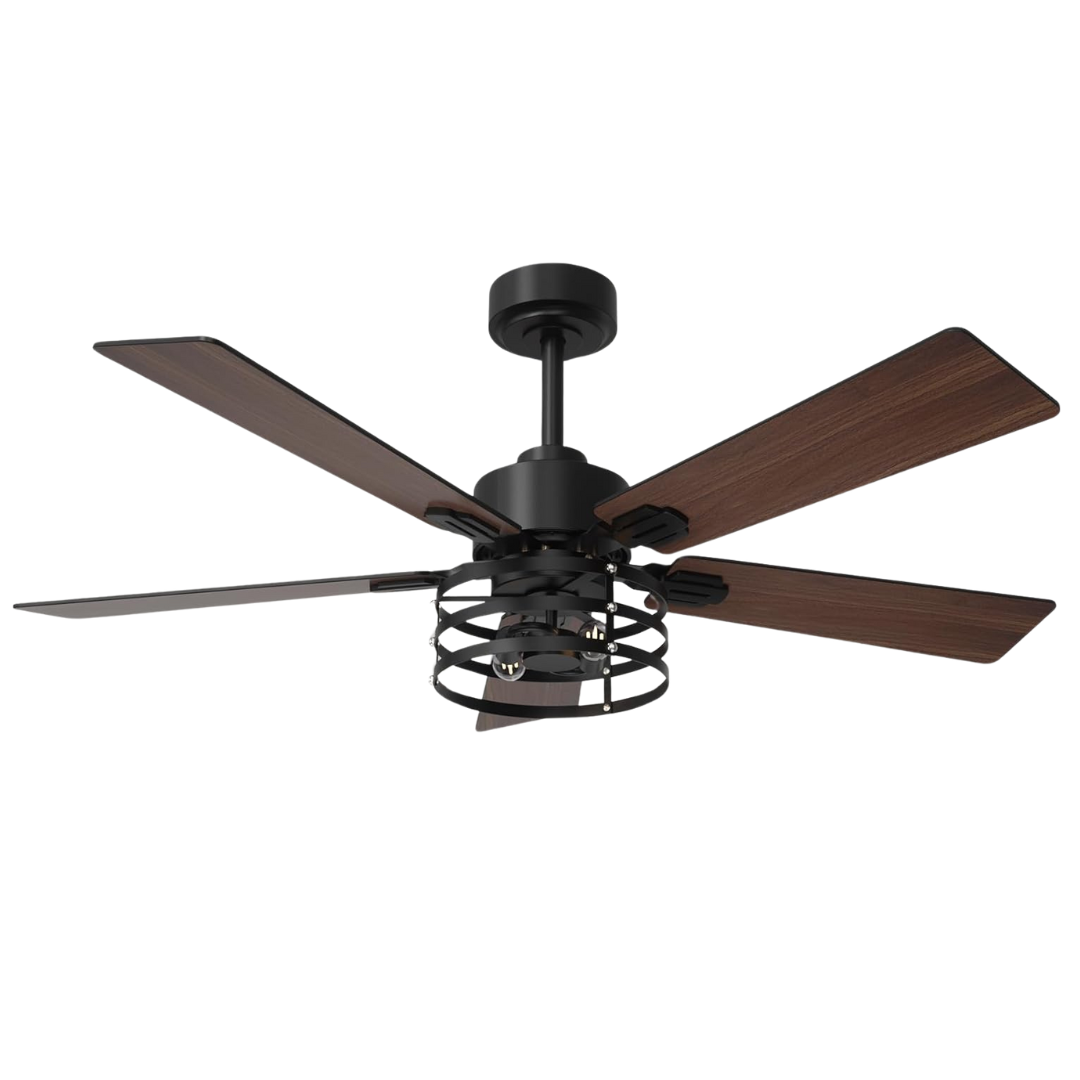 52'' Farmhouse Ceiling Fans With Light And Remote