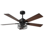 52'' Farmhouse Ceiling Fans With Light And Remote