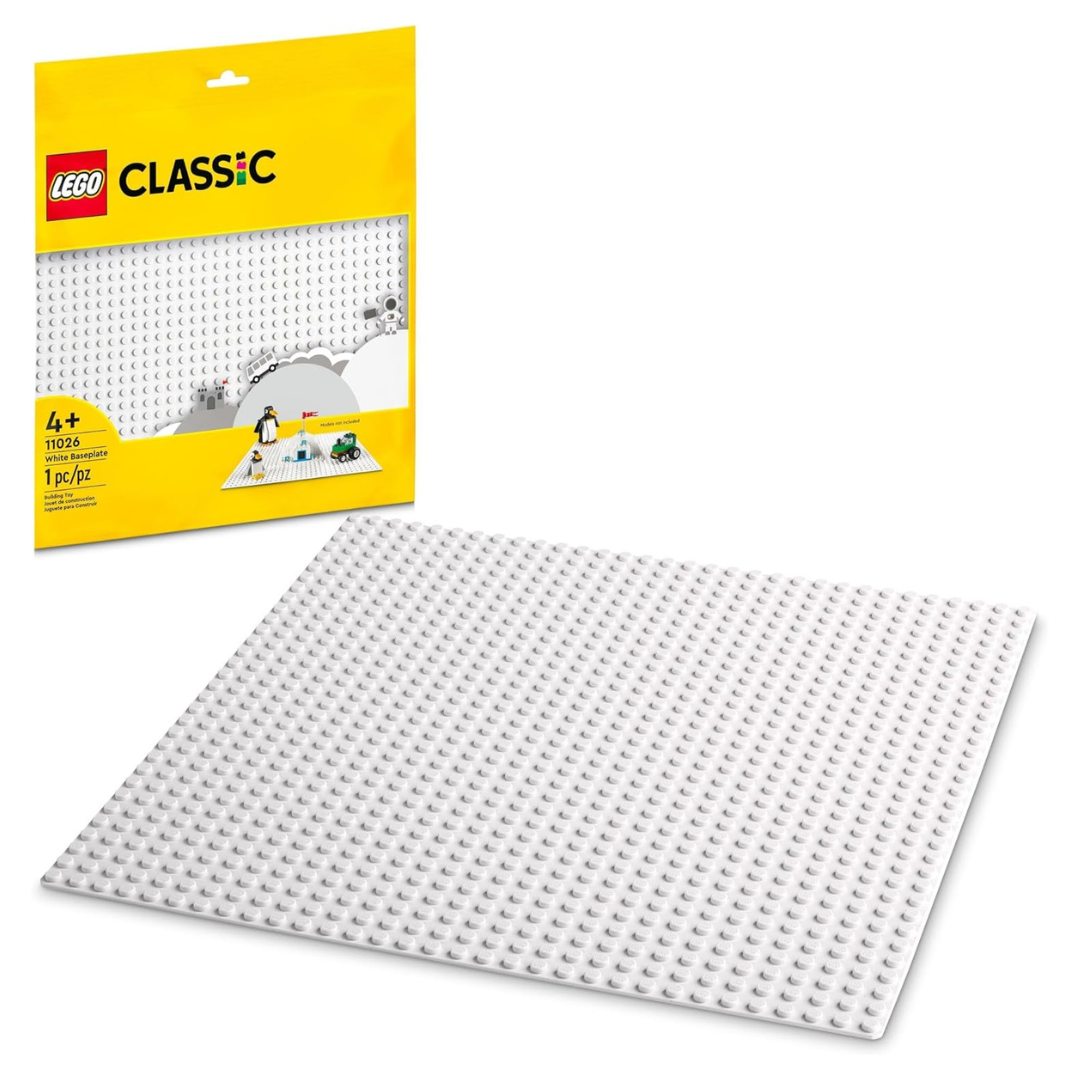 LEGO Classic White Baseplate 11026 Building Toy Set For Kids