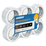 6-Pack JADENS 2.7mm Clear Packaging Tape (1.88" x 60-Yard)