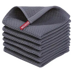 6-Pack 12"x12" Ultra Soft Quick Drying 100% Cotton Waffle Weave Dish Cloths