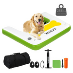 Inflatable Green Dock Dog Floats