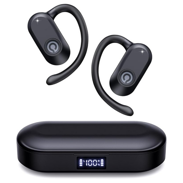 Open Ear Lightweight Bluetooth 5.4 Earbuds With Digital Display