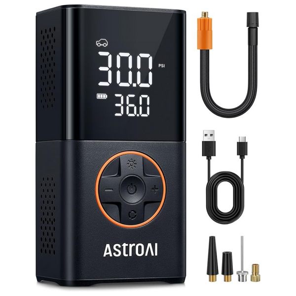 L7 Portable Air Compressor 150 PSI Cordless Bike Pump