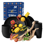 24-Piece Dishwasher Safe Wheat Straw Dinnerware Set (Various)