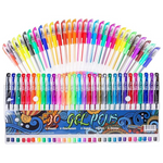 30-Pack Aen Art Gel Marker Colored Pens Set With 40% More Ink