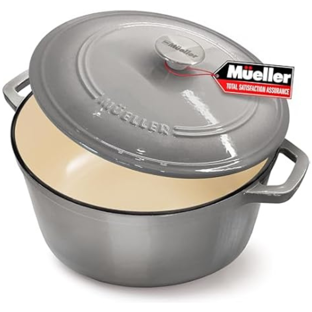 Mueller 6-Qt Enameled Cast Iron Dutch Oven