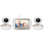 Motorola HD Wireless 2-Camera & 5″ Screen 1000ft Range Video Baby Monitor