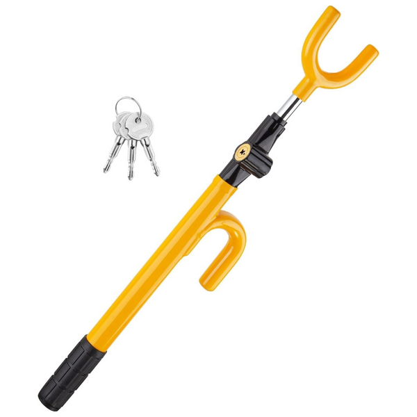 Cartman Vehicle Steering Wheel Lock With Adjustable Length Fit