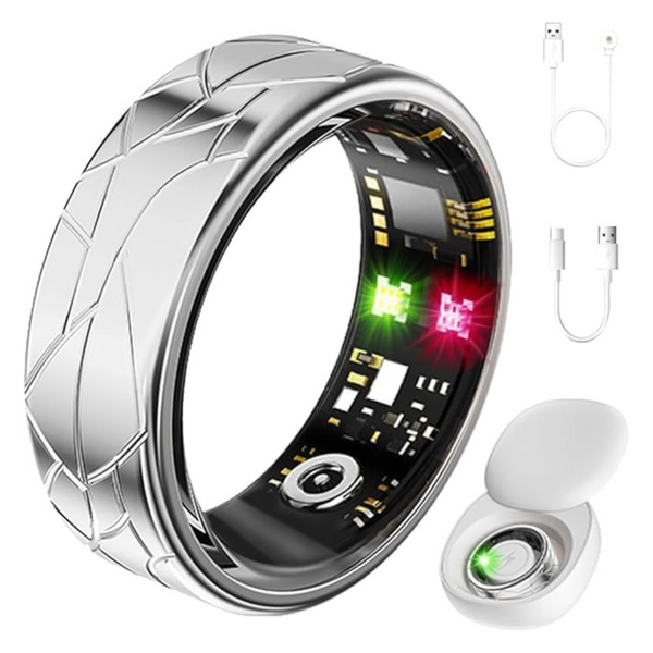 Jawploy Smart Fitness Ring With Sleep Tracking, Heart Rate Monitor