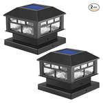 2-Pack 20LM Solar Post Cap Lights