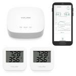 YoLink Smart Wireless Temperature/Humidity Sensor Kit W/ Hub & 2 Sensors
