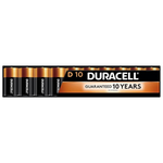 10-Count Duracell Coppertop D Alkaline Batteries