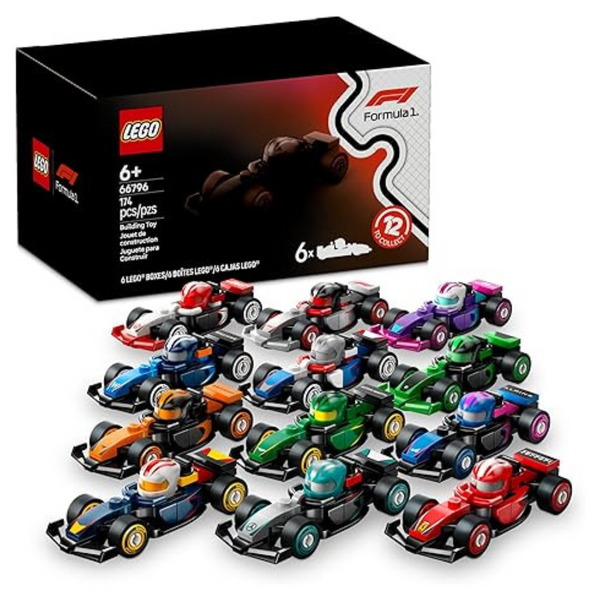 6-Pack LEGO F1 Collectible Race Cars Mystery Box (66796)