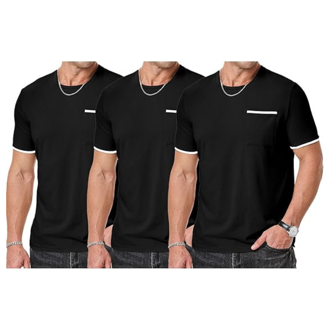 3-Pack Men's Short Sleeve T-Shirts