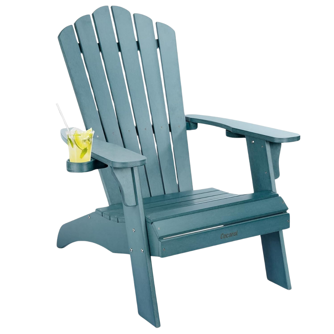 Cecarol Oversized Adirondack Outdoor Fire Pit Chair