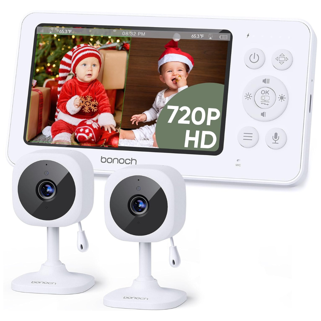 720p Split 4.3" Baby Screen Monitor With 2 Cameras