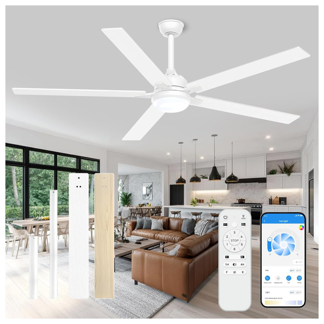 72 "Ceiling Fans With Lights & App