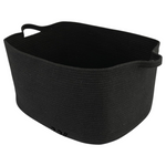 Woven Cotton Rope Blankets Basket (22" x 17" x 12")