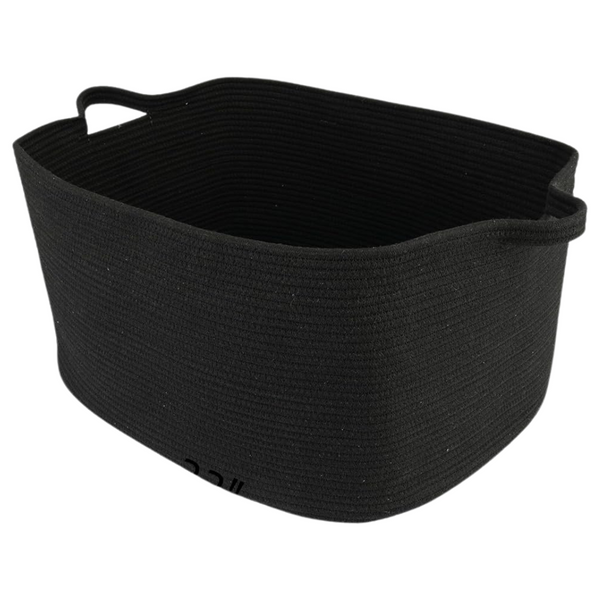 Woven Cotton Rope Blankets Basket (22" x 17" x 12")