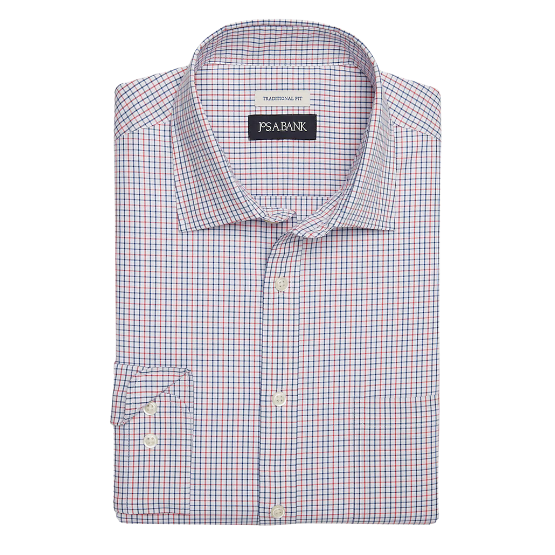 Jos. A. Bank Stretch Traditional Fit Long Sleeve Sportshirt