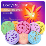 8-Pack Aromatherapy Shower Bombs With Natural Essential Oils