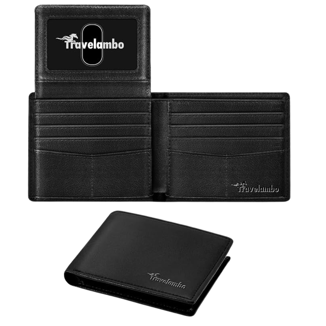 Men's Premium Classic Minimalist Slim Bifold Wallet