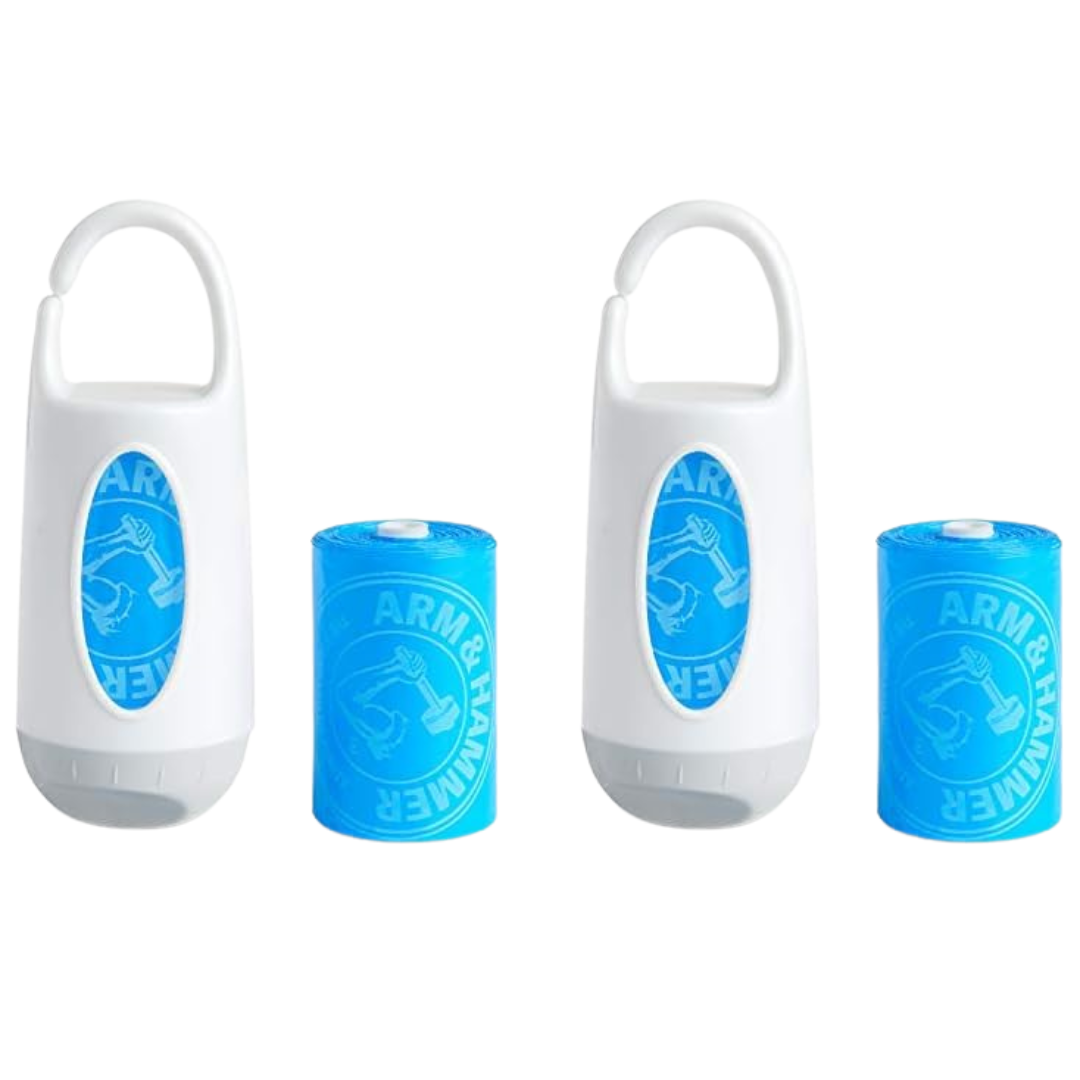 Munchkin Arm And Hammer Diaper Bag Dispenser And 24 Diaper Disposal Bags (Pack Of 2)