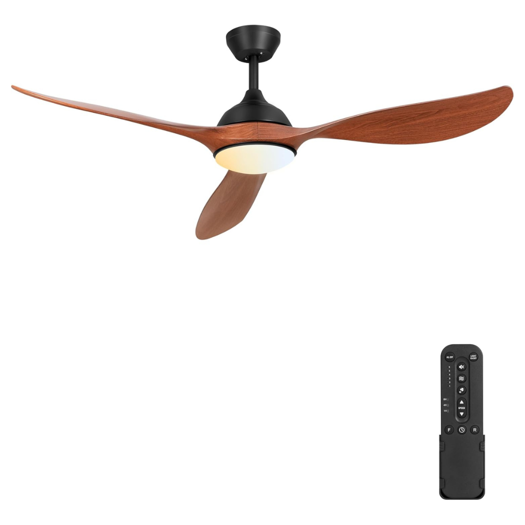 Phylluz 56" Reversible Ceiling Fan With Lights & Remote