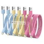 6-Pack Apple MFi Certified Lightning Cables