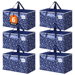 6-Pack Extra Large Heavy Duty Moving Luggage Bags