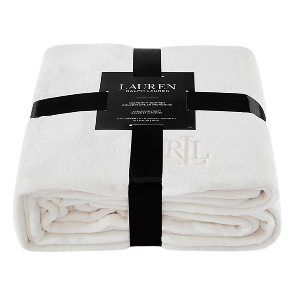 Lauren Ralph Lauren Micromink Plush 108" X 90" King Blanket