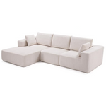 Modern L-Shape 108" Modular Sectional Sofa With Deep Seat