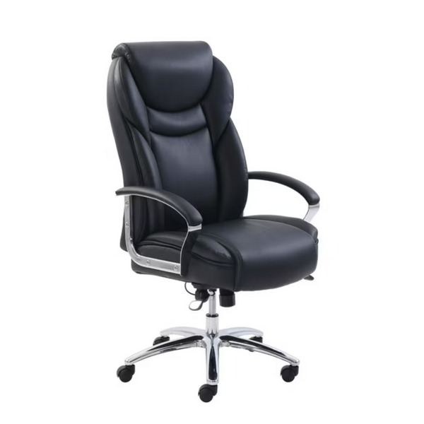 Serta Big & Tall Bonded Leather Office Chair (Black)