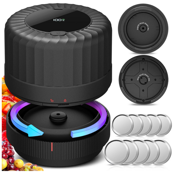 2025 Latest Electric Mason Jar Vacuum Sealer Kit
