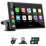 Portable 7" HD Touchscreen Wireless Carplay Car Stereo