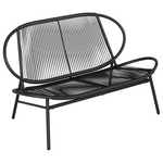 2-Seat Lawn Decor Patio Bench With Backrest