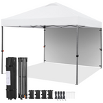 Yaheetech 10' x 10' Pop up Canopy Tent w/ 1 Sidewall