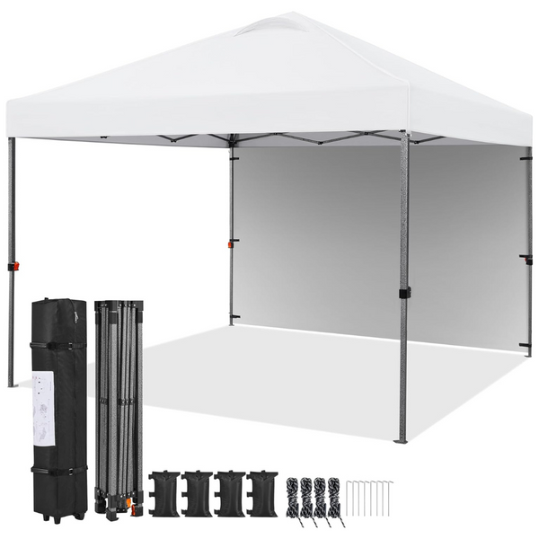 Yaheetech 10' x 10' Pop up Canopy Tent w/ 1 Sidewall