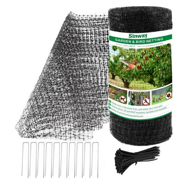 Sinway 7 x 100 Feet Reusable Wire Garden Netting