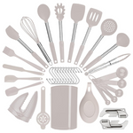 35-Piece Silicone and Steel Cooking Tool Kit