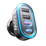 LISEN 60W Super Fast Car USB Charger Multi Port