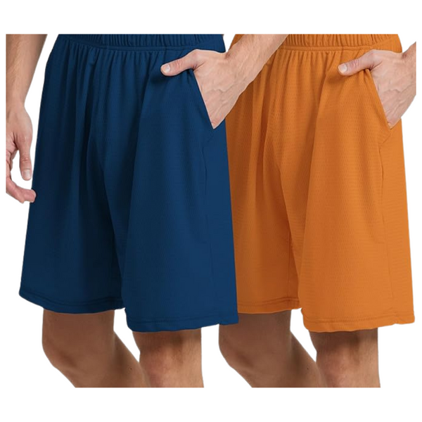 2 Pack Mens Athletic Running Shorts With Pocket