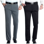 Men's Elastic Straight Sleeve Formal Casual Suit Pants (Various Colors)