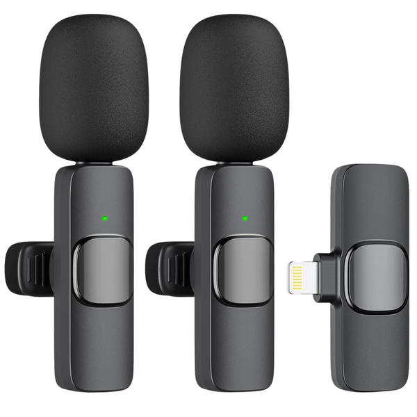 2-Pack Caiord Professional Wireless Lavalier Microphone