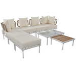 Latitude Run Evva 6 Person Modular Patio Conversation Sets